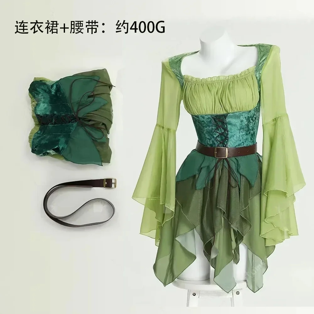 Women's Elf Medieval Green Fai - Elf Costume Christmas recensione e prezzo