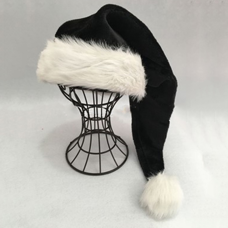 Christmas Santa Hat Black Long - Santa Hat Plush recensione e prezzo