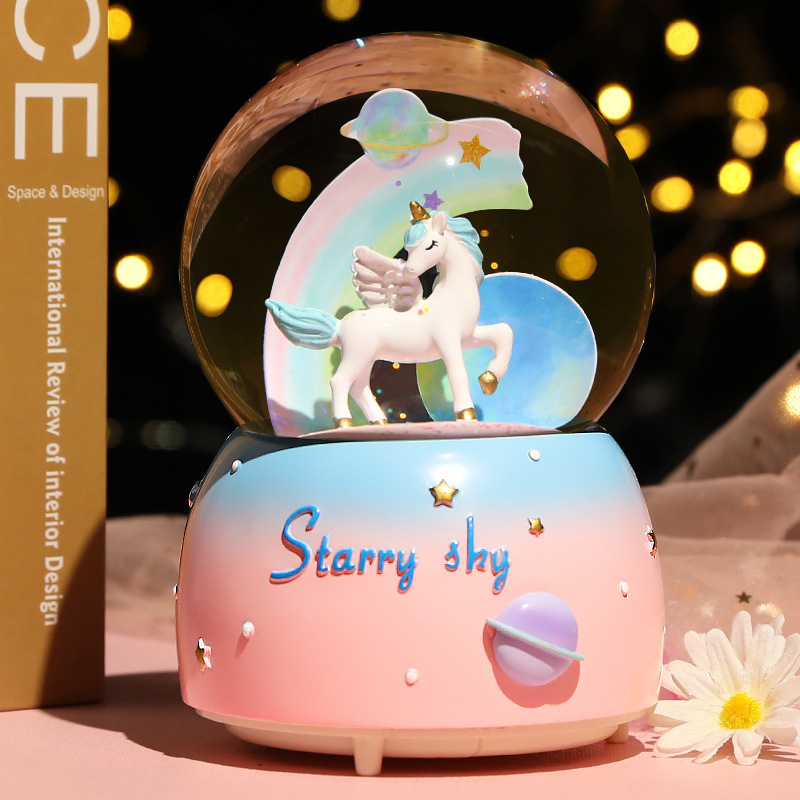 New Crystal Ball Music Box Gir - Snow Globe Musical recensione e prezzo