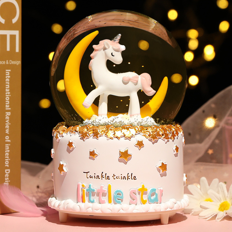 New Crystal Ball Music Box Gir - Snow Globe Musical recensione e prezzo